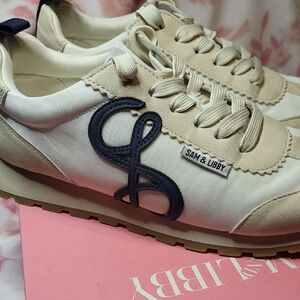 Sam & Libby Eomen's Sneakers in White and Blue